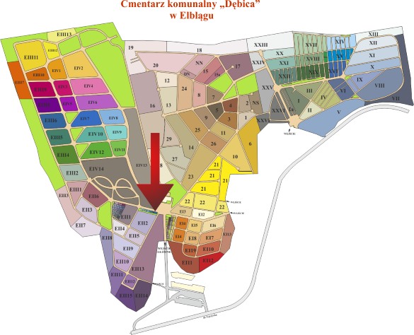 Brak mapy sektorowej