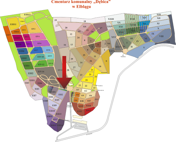 Brak mapy sektorowej