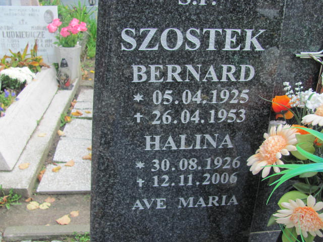 Bernard Szostek 1925 Elbląg - Grobonet - Wyszukiwarka osób pochowanych