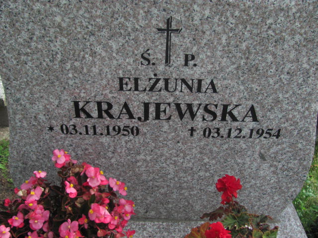 Elżbieta Krajewska 1950 Elbląg - Grobonet - Wyszukiwarka osób pochowanych