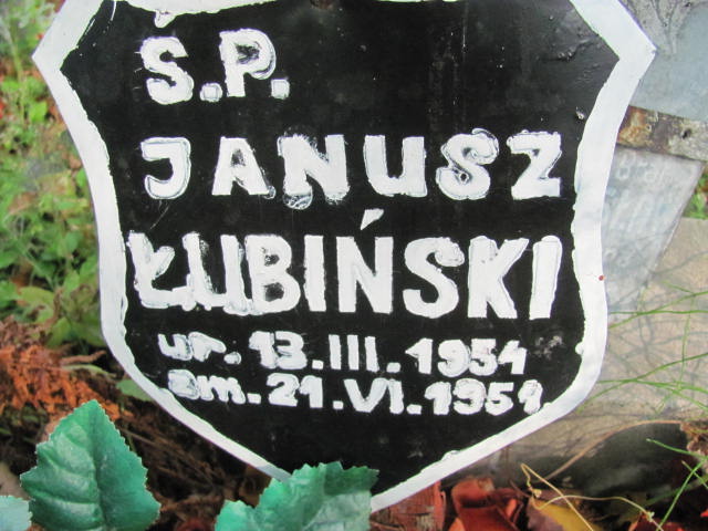 Janusz Łubiński 1954 Elbląg - Grobonet - Wyszukiwarka osób pochowanych