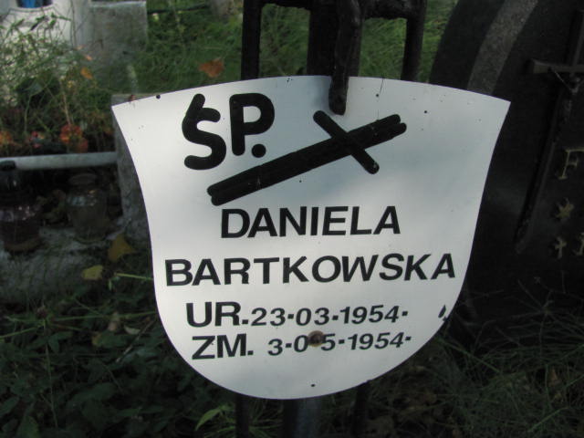 Daniela Bartkowska 1954 Elbląg - Grobonet - Wyszukiwarka osób pochowanych