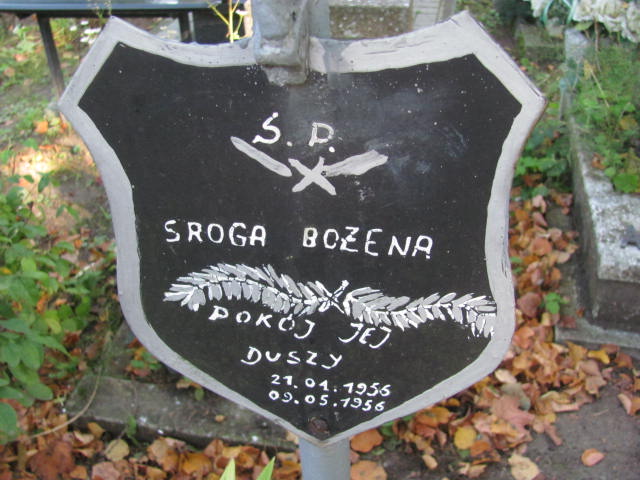 Bożena Sroga 1956 Elbląg - Grobonet - Wyszukiwarka osób pochowanych