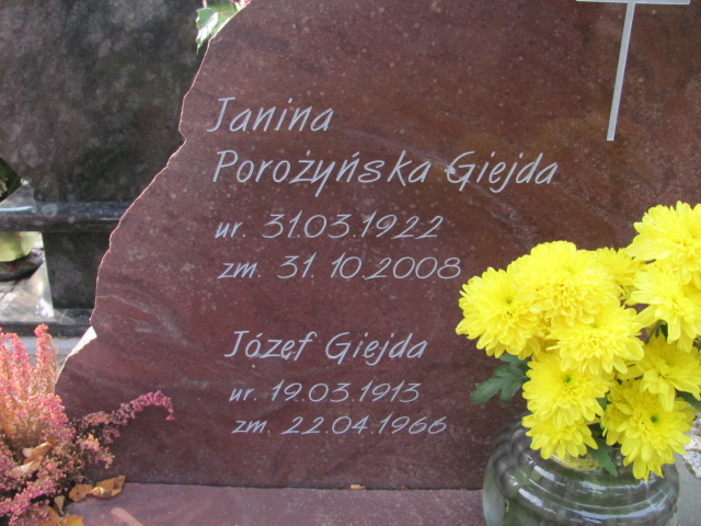 Józef Giejda 1913 Elbląg - Grobonet - Wyszukiwarka osób pochowanych