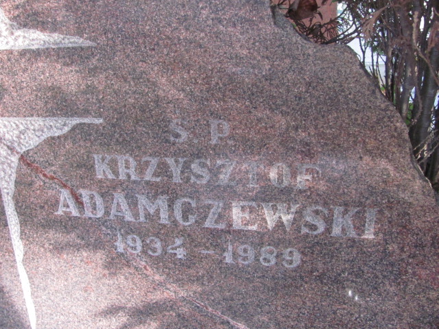 Krzysztof Adamczewski 1934 Elbląg - Grobonet - Wyszukiwarka osób pochowanych