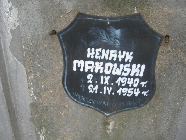 Henryk Makowski 1940 Elbląg - Grobonet - Wyszukiwarka osób pochowanych
