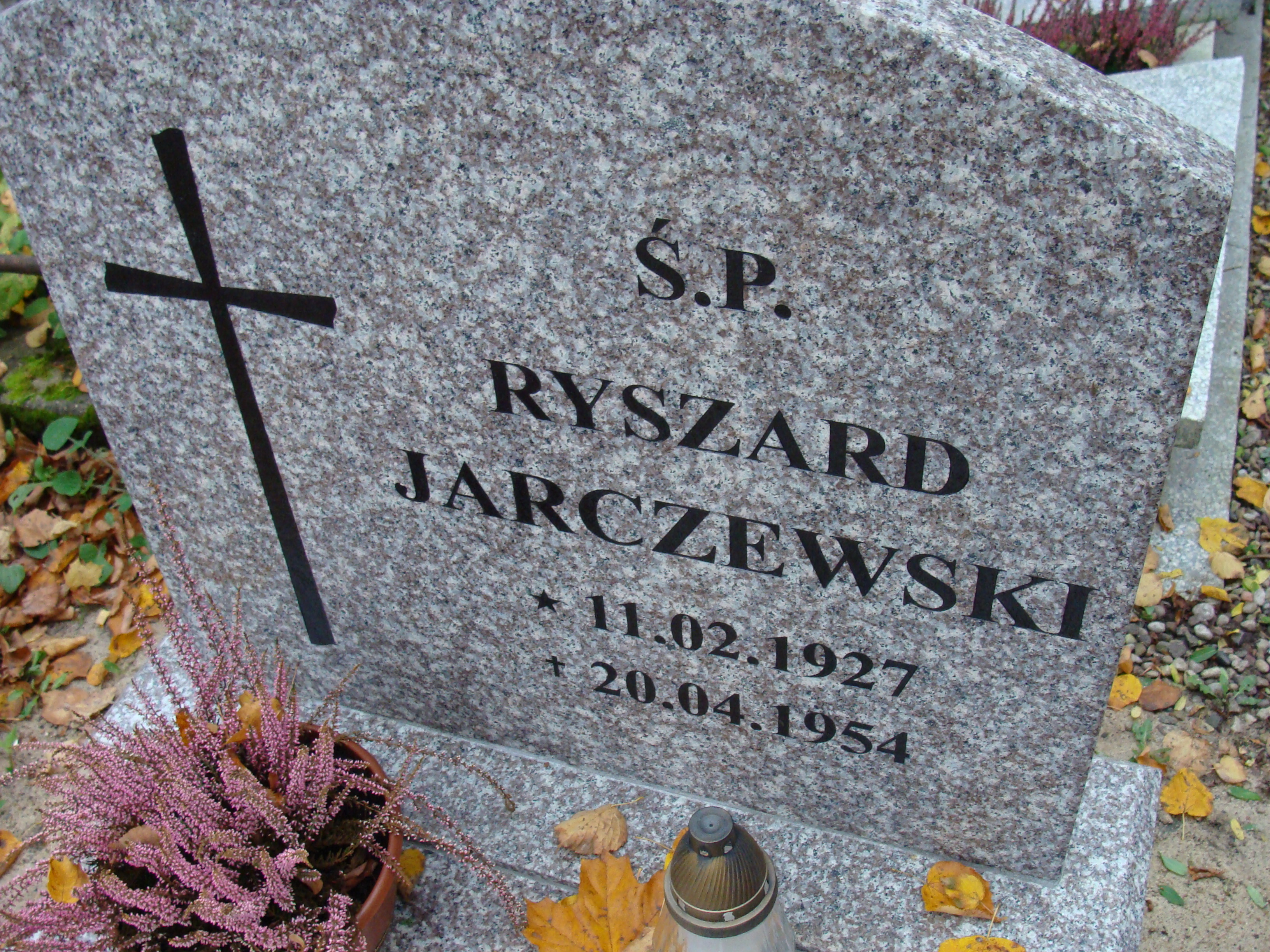 Ryszard Jarczewski 1927 Elbląg - Grobonet - Wyszukiwarka osób pochowanych