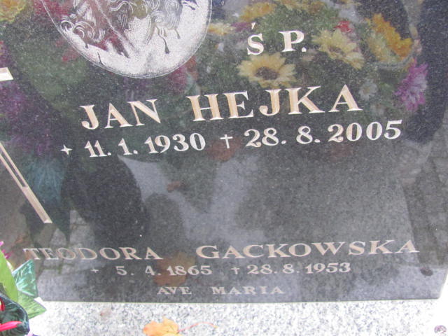 Teodora Gackowska 1865 Elbląg - Grobonet - Wyszukiwarka osób pochowanych