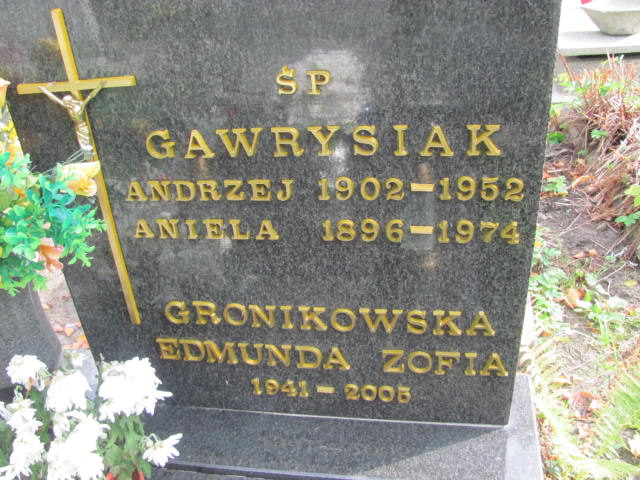 Andrzej Gawrysiak 1902 Elbląg - Grobonet - Wyszukiwarka osób pochowanych