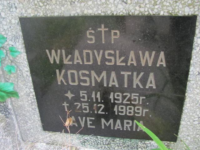 Władysława Kosmatka 1925 Elbląg - Grobonet - Wyszukiwarka osób pochowanych