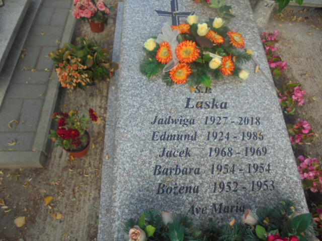 Barbara Laska 1954 Elbląg - Grobonet - Wyszukiwarka osób pochowanych