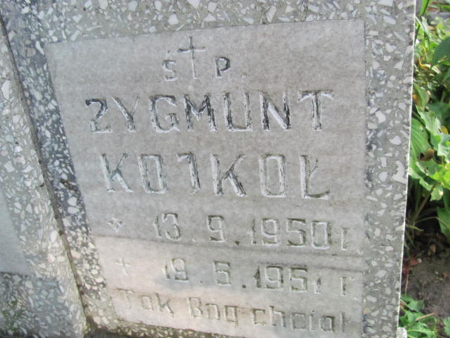 Zygmunt Kojkoł 1950 Elbląg - Grobonet - Wyszukiwarka osób pochowanych