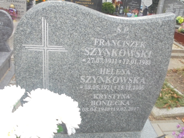 Helena Szynkowska 1921 Elbląg - Grobonet - Wyszukiwarka osób pochowanych