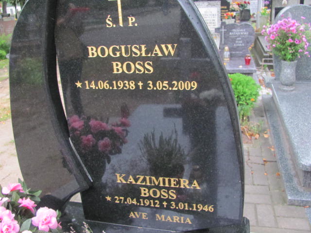 Kazimiera Boss 1912 Elbląg - Grobonet - Wyszukiwarka osób pochowanych