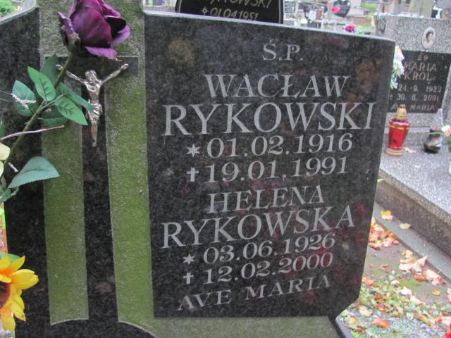 Wacław Rykowski 1916 Elbląg - Grobonet - Wyszukiwarka osób pochowanych