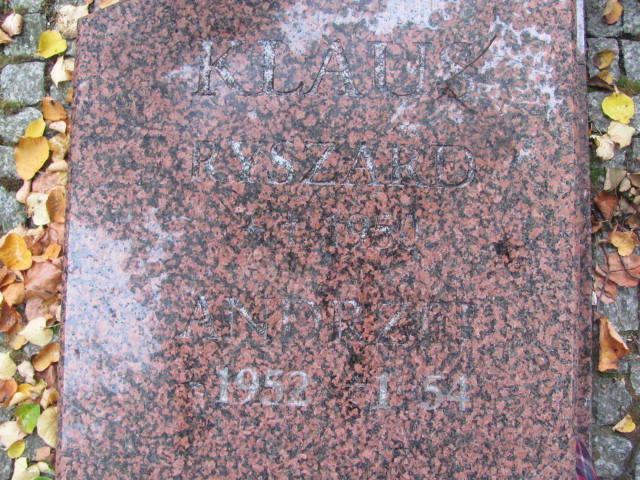 Andrzej Klaus 1952 Elbląg - Grobonet - Wyszukiwarka osób pochowanych