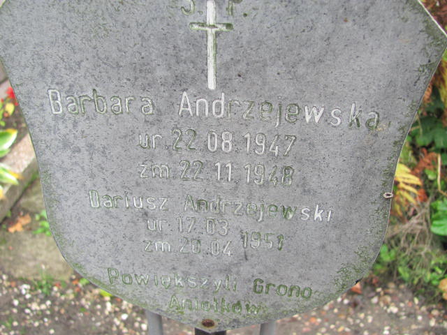 Dariusz Andrzejewski 1951 Elbląg - Grobonet - Wyszukiwarka osób pochowanych