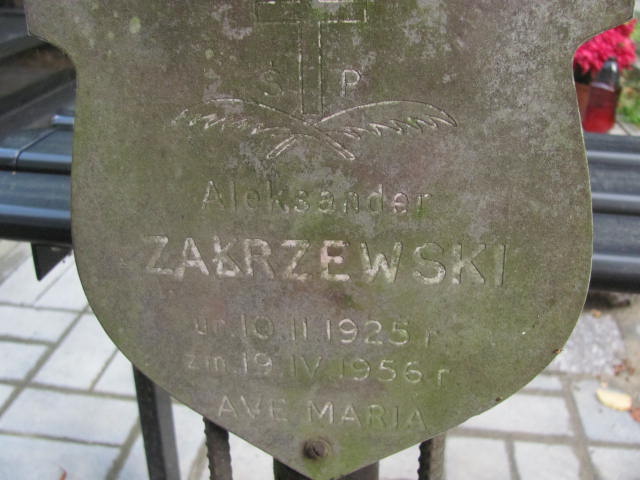 Aleksander Zakrzewski 1925 Elbląg - Grobonet - Wyszukiwarka osób pochowanych