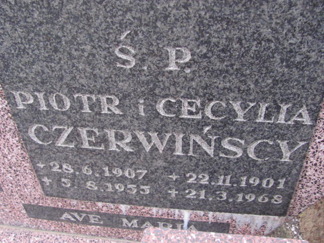 Piotr Paweł Czerwiński 1907 Elbląg - Grobonet - Wyszukiwarka osób pochowanych