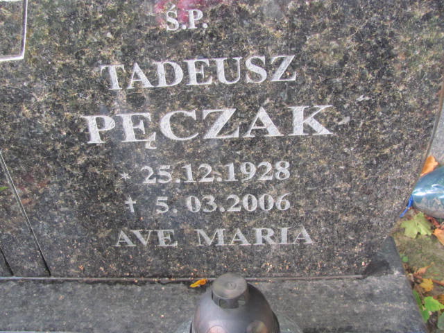 Tadeusz Pęczak 1928 Elbląg - Grobonet - Wyszukiwarka osób pochowanych