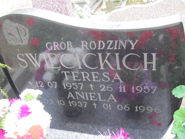 Teresa Święcicka 1957 Elbląg - Grobonet - Wyszukiwarka osób pochowanych