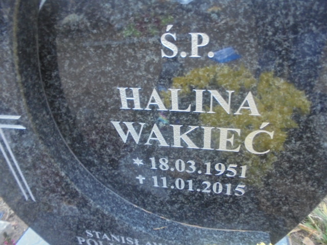 Halina Wakieć 1951 Elbląg - Grobonet - Wyszukiwarka osób pochowanych