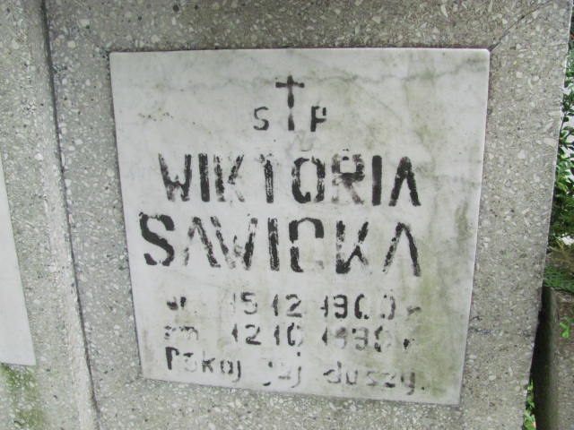 Wiktoria Sawicka 1900 Elbląg - Grobonet - Wyszukiwarka osób pochowanych