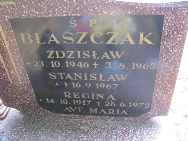 Zdzisław Błaszczak 1946 Elbląg - Grobonet - Wyszukiwarka osób pochowanych