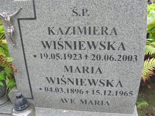 Maria Wiśniewska 1896 Elbląg - Grobonet - Wyszukiwarka osób pochowanych