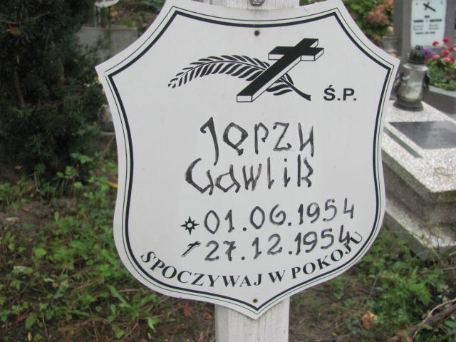 Jerzy Gawlik 1954 Elbląg - Grobonet - Wyszukiwarka osób pochowanych
