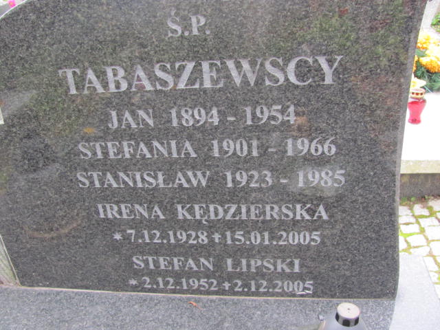 Jan Tabaszewski 1894 Elbląg - Grobonet - Wyszukiwarka osób pochowanych