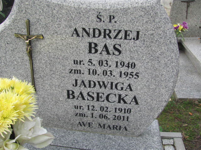 Andrzej Bas 1940 Elbląg - Grobonet - Wyszukiwarka osób pochowanych