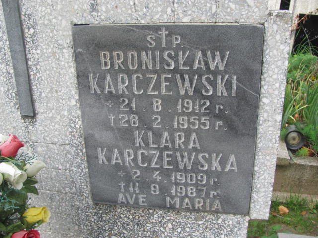 Bronisław Karczewski 1912 Elbląg - Grobonet - Wyszukiwarka osób pochowanych