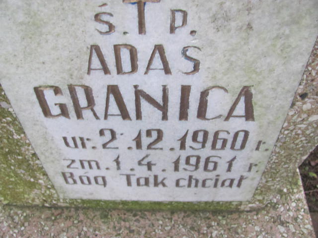 Adam Granica 1960 Elbląg - Grobonet - Wyszukiwarka osób pochowanych