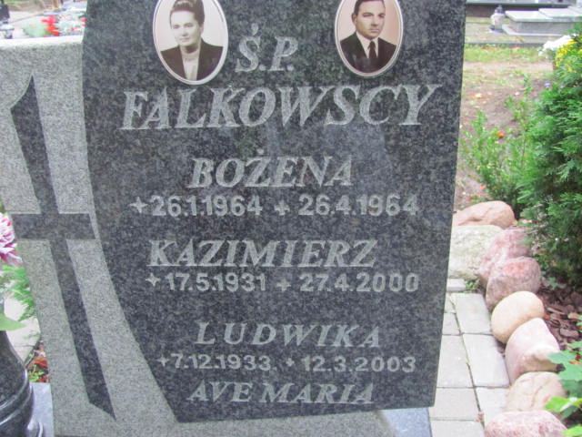 Bożena Falkowska 1964 Elbląg - Grobonet - Wyszukiwarka osób pochowanych