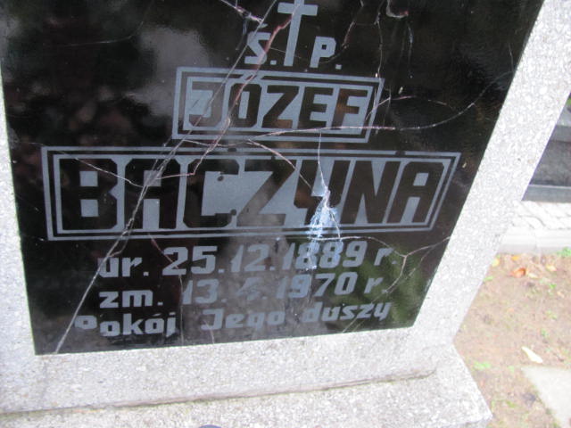 Józef Baczyna 1889 Elbląg - Grobonet - Wyszukiwarka osób pochowanych