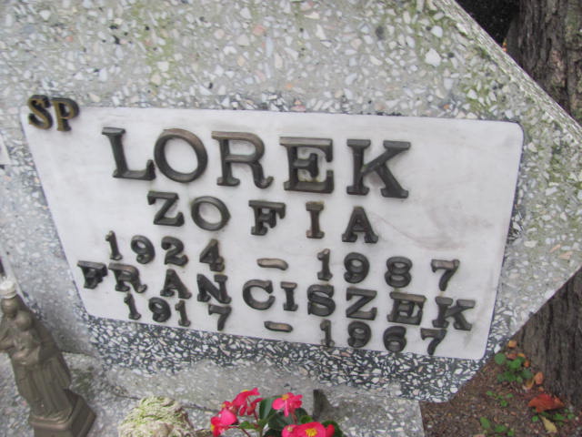 Zofia Lorek 1924 Elbląg - Grobonet - Wyszukiwarka osób pochowanych