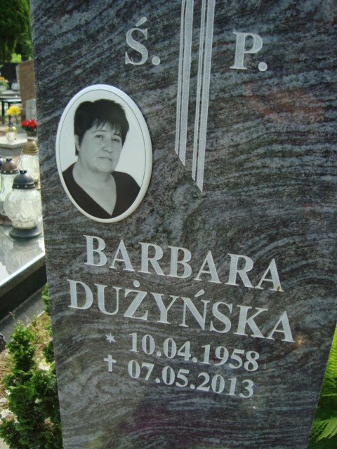 Barbara Dużyńska 1958 Elbląg - Grobonet - Wyszukiwarka osób pochowanych