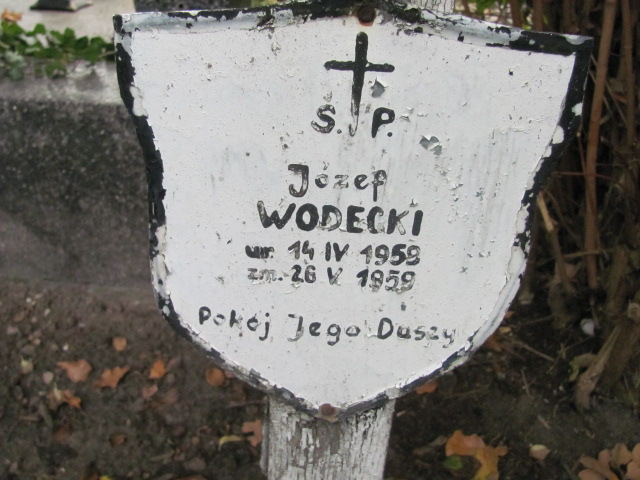 Józef Wodecki 1959 Elbląg - Grobonet - Wyszukiwarka osób pochowanych