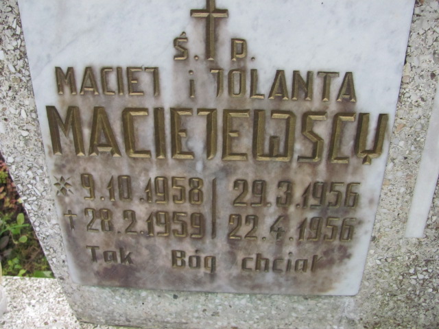 Jolanta Maciejewska 1956 Elbląg - Grobonet - Wyszukiwarka osób pochowanych