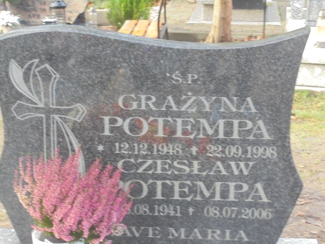 Grażyna Potempa 1948 Elbląg - Grobonet - Wyszukiwarka osób pochowanych