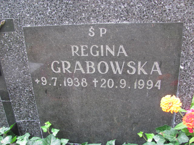 Regina Grabowska 1938 Elbląg - Grobonet - Wyszukiwarka osób pochowanych
