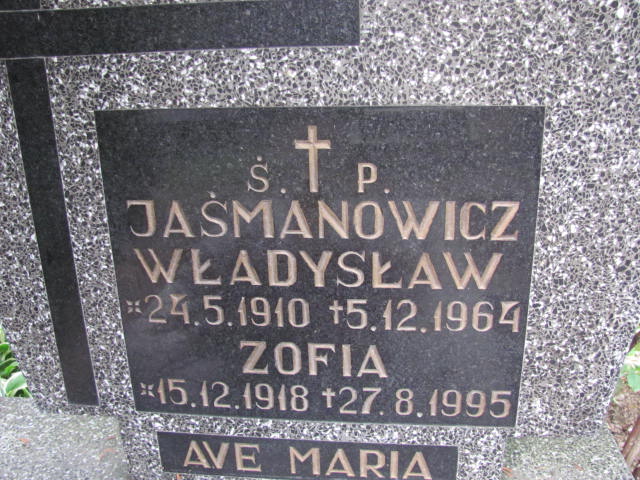 Zofia Jaśmanowicz 1918 Elbląg - Grobonet - Wyszukiwarka osób pochowanych