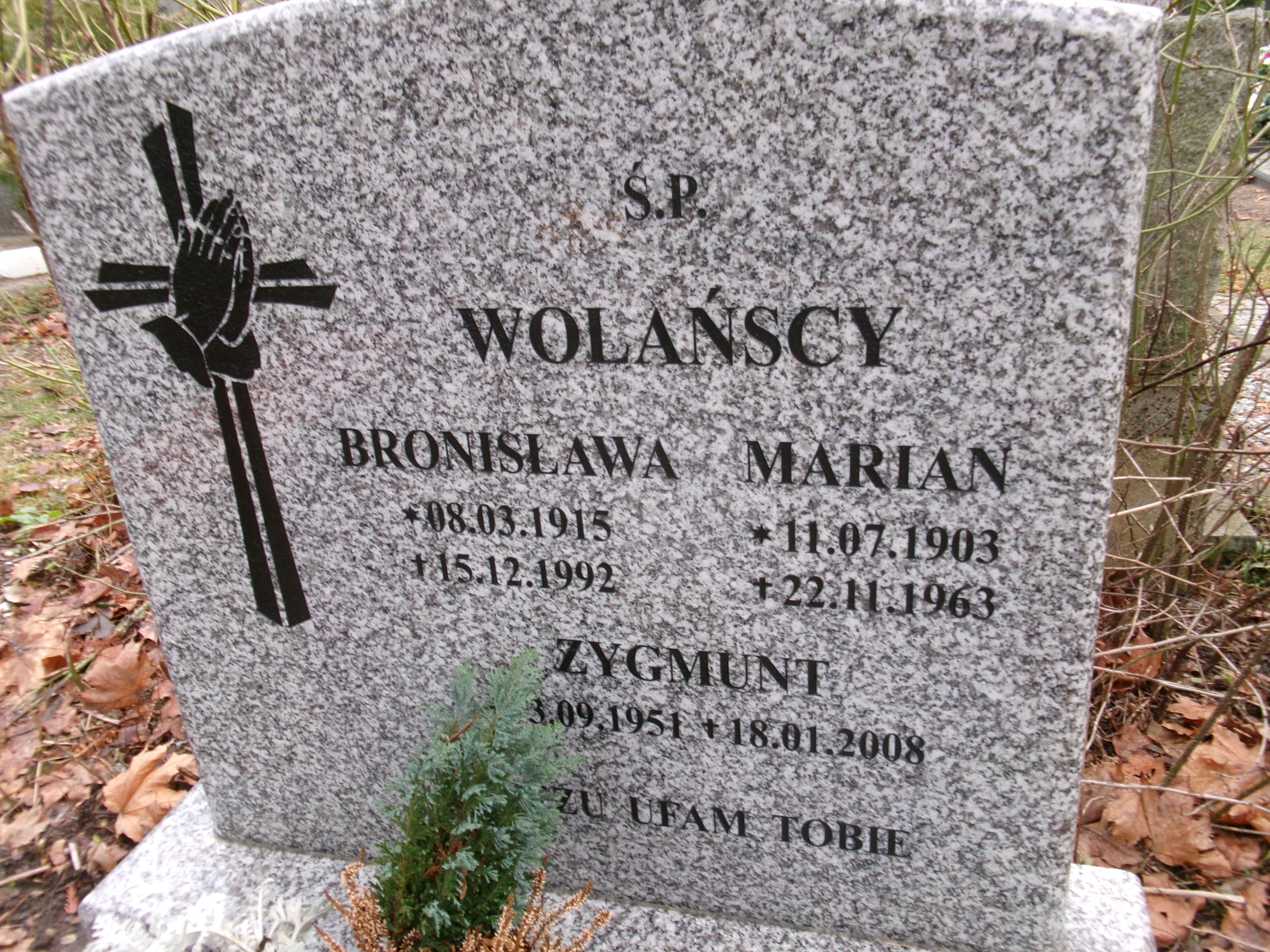 Bronisława Wolańska 1915 Elbląg - Grobonet - Wyszukiwarka osób pochowanych