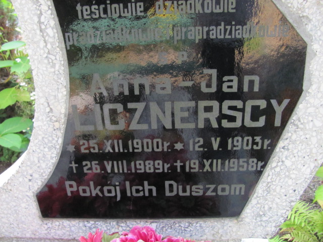 Anna Licznerska 1900 Elbląg - Grobonet - Wyszukiwarka osób pochowanych