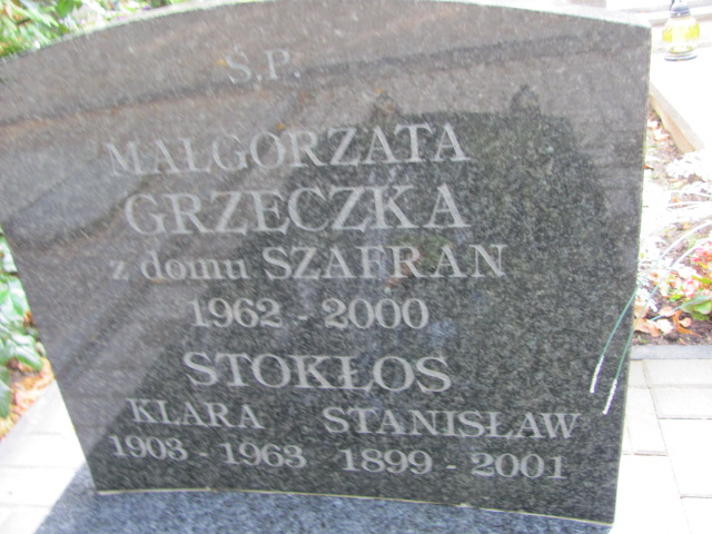 Klara Stokłos 1903 Elbląg - Grobonet - Wyszukiwarka osób pochowanych