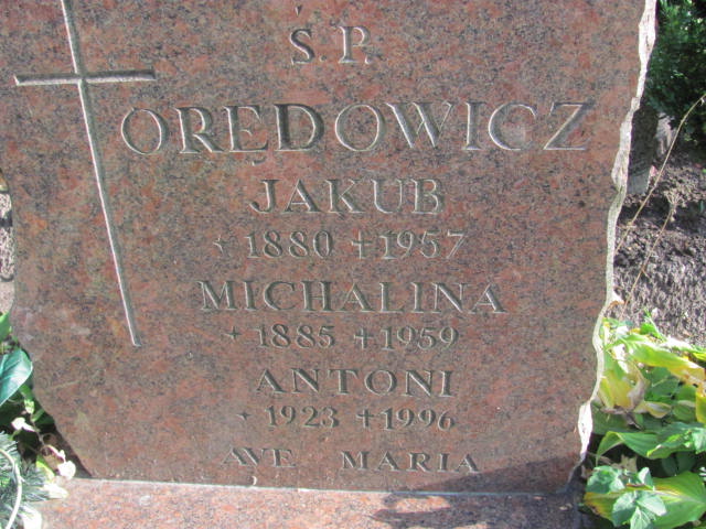 Antoni Orędowicz 1923 Elbląg - Grobonet - Wyszukiwarka osób pochowanych