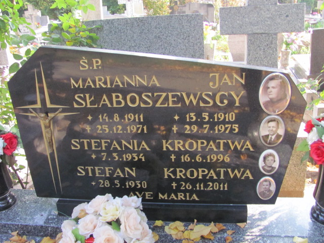 Marianna Słaboszewska 1911 Elbląg - Grobonet - Wyszukiwarka osób pochowanych