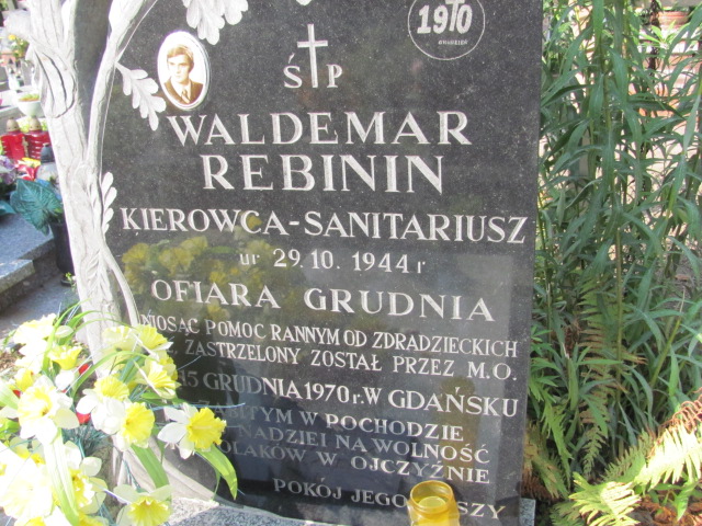 Waldemar Rebinin 1944 Elbląg - Grobonet - Wyszukiwarka osób pochowanych