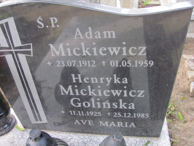 Henryka Mickiewicz Golińska 1925 Elbląg - Grobonet - Wyszukiwarka osób pochowanych